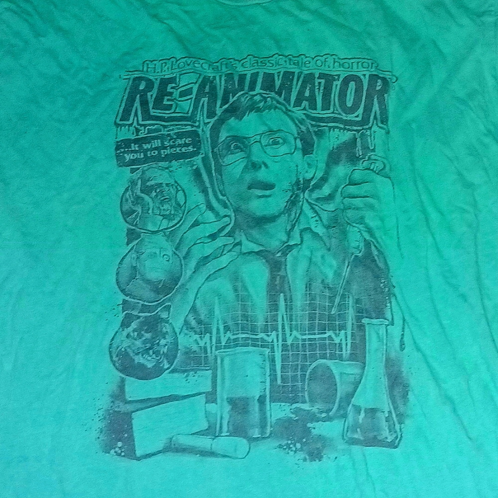 Terror Threads Re-animator green 4xl t-shirt